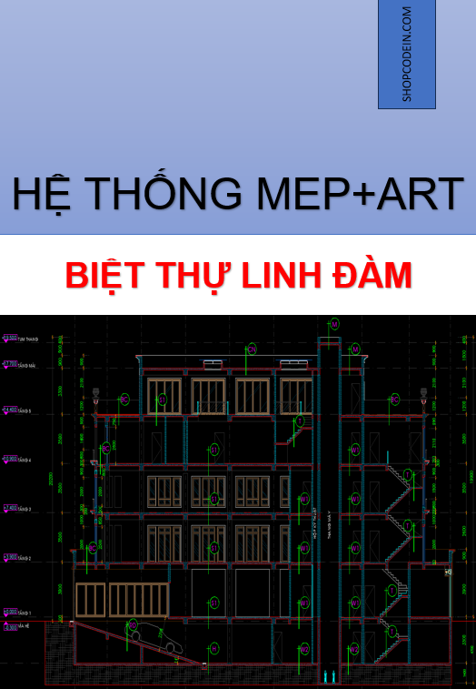 Hệ thống MEP+ Kiến trúc - Biệt thự và nhà hàng Linh Đàm