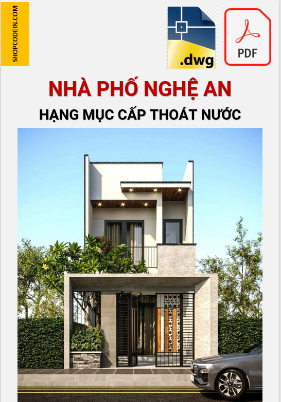 Hồ sơ Cấp thoát nước nhà phố Nghệ An