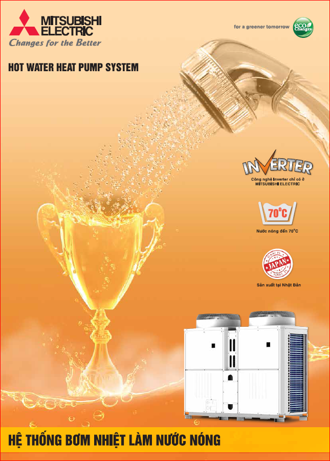 Catalogue máy làm nước nóng heatpump hãng Mishu Electric