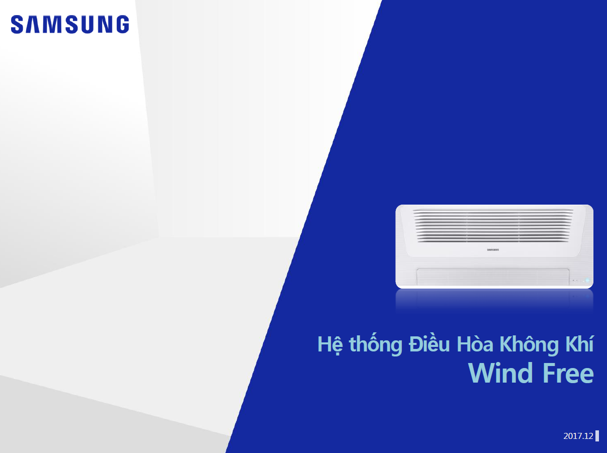 Catalogue điều hòa 1 hướng thổi công nghệ Wind free | Sam Sung | 2018