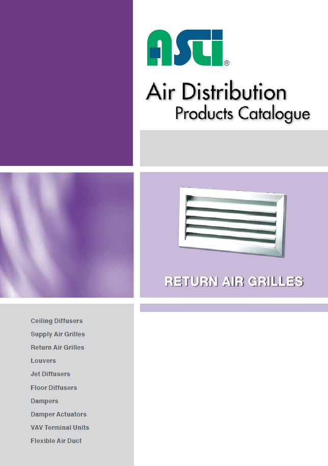 Catalogue Asli | Cửa gió hồi dạng nan | Return air Grilles