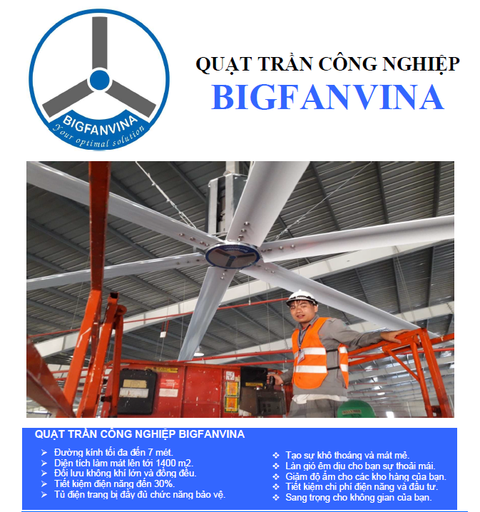 Quạt trần công nghiệp Bigfanvina