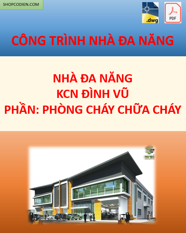 Hồ sơ PCCC Nhà điều hành cảng Đình Vũ (CAD+PDF)