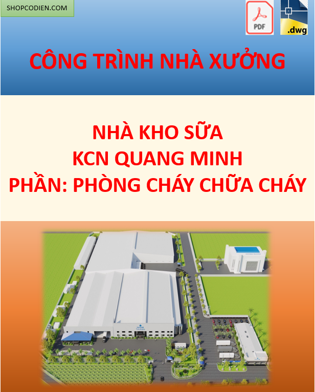 Hồ sơ PCCC nhà Kho sữa Mê Linh-CAD/PDF