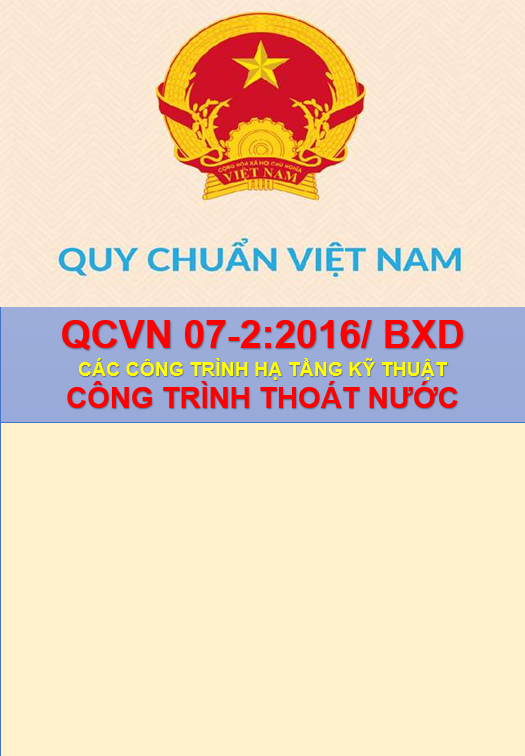 Quy chuẩn hạ tầng kỹ thuật | QC07-2:2016 | Công trình thoát nước