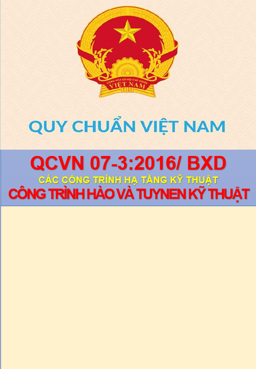 Quy chuẩn hạ tầng kỹ thuật | QC07-3:2016 | Công trình hào và tuynen kỹ thuật