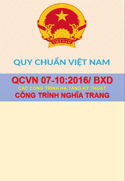 Quy chuẩn hạ tầng kỹ thuật | QC07-10:2016 | Công trình nghĩa trang